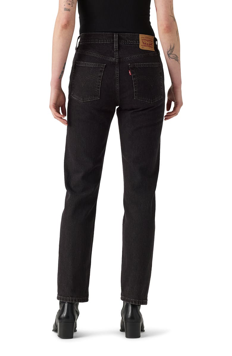 Levi's<sup>®</sup> 501<sup>®</sup> Studded High Waist Straight Leg Jeans, Alternate, color, La La Levi S