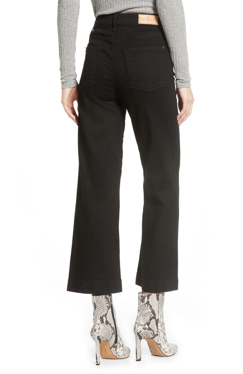 7 For All Mankind <sup>®</sup> Alexa Crop Wide Leg High Waist Jeans, Alternate, color,