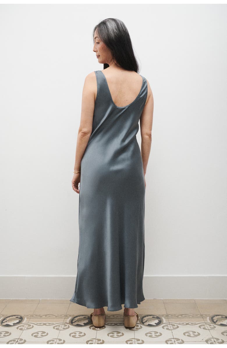 SILK LAUNDRY Scoop Neck Dress, Alternate, color, 