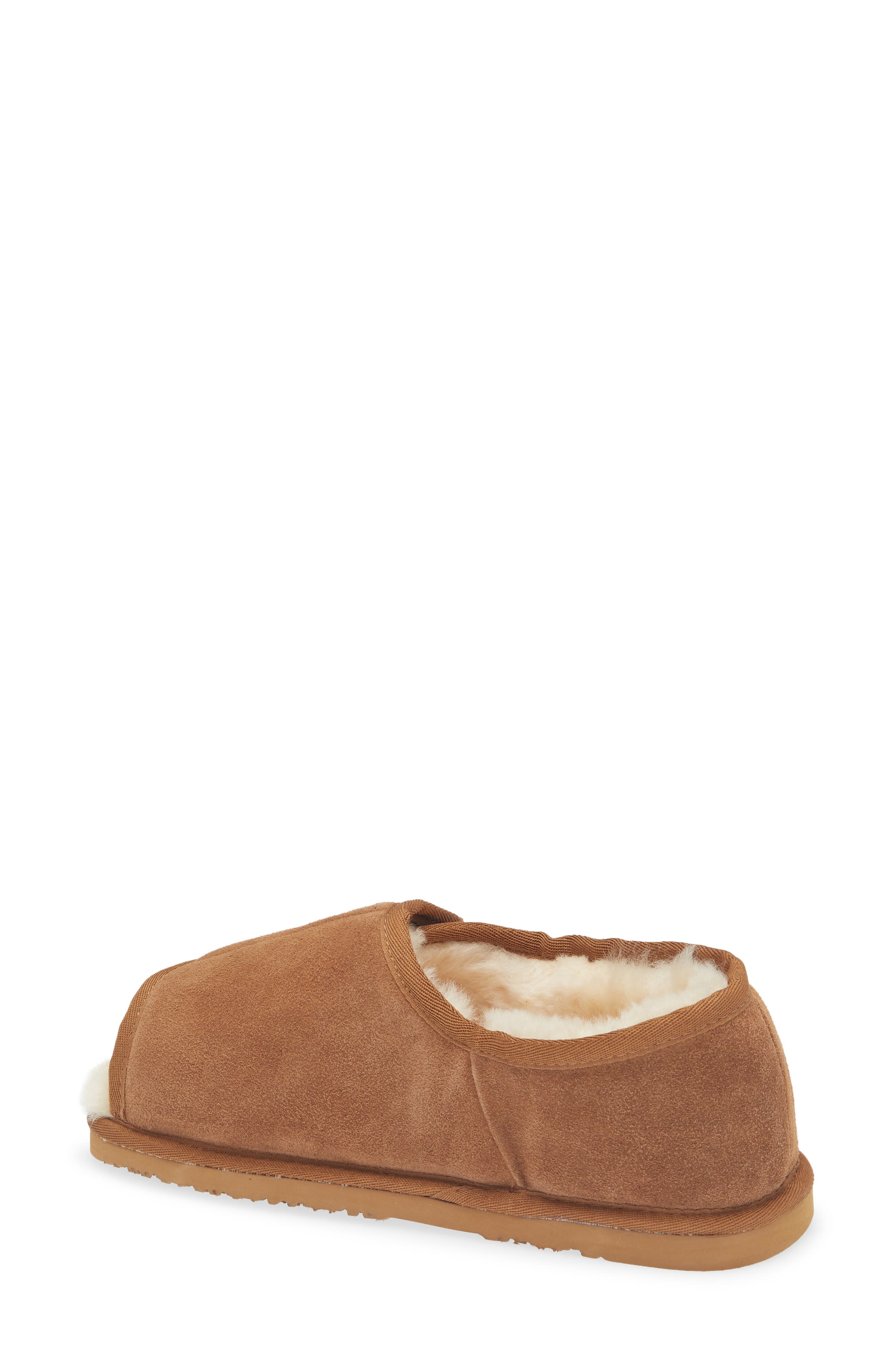Open Toe Slipper, Alternate, color, CHESTNUT