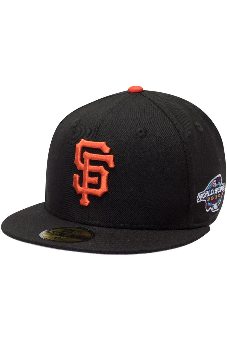 Men's New Era Black San Francisco Giants 2002 World Series Wool 59FIFTY Fitted Hat, Main, color, Black