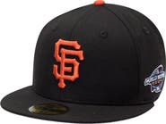 New Era Men's New Era Black San Francisco Giants 2002 World Series Wool 59FIFTY Fitted Hat