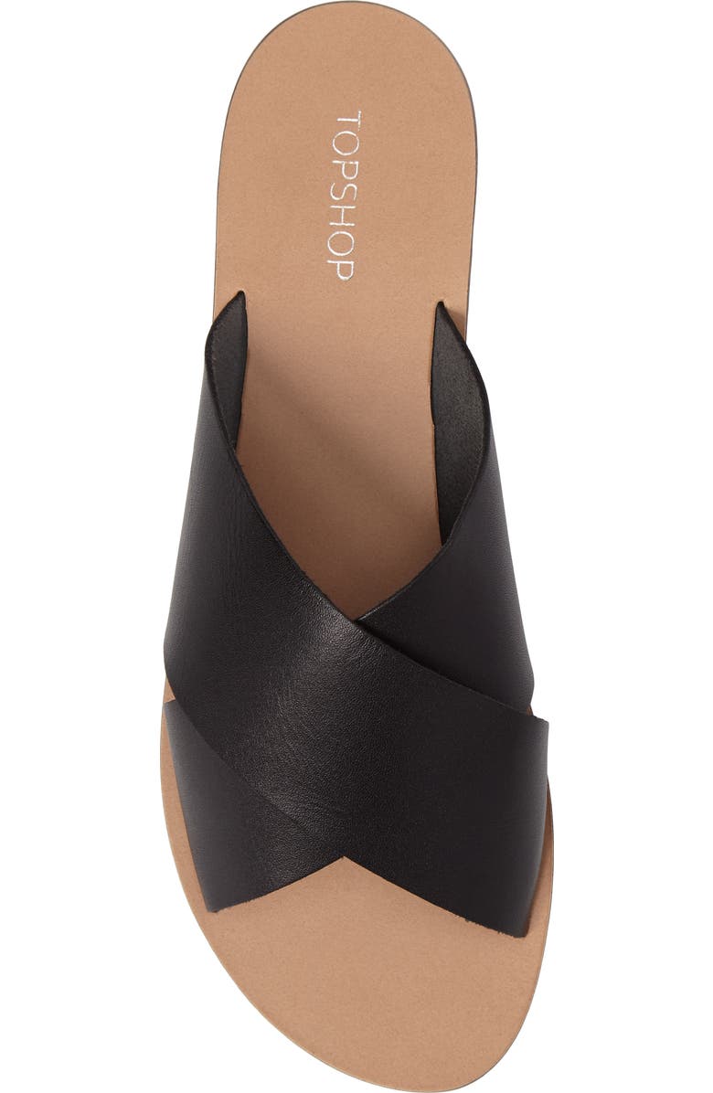 Topshop Holiday Cross Strap Sandal, Alternate, color,