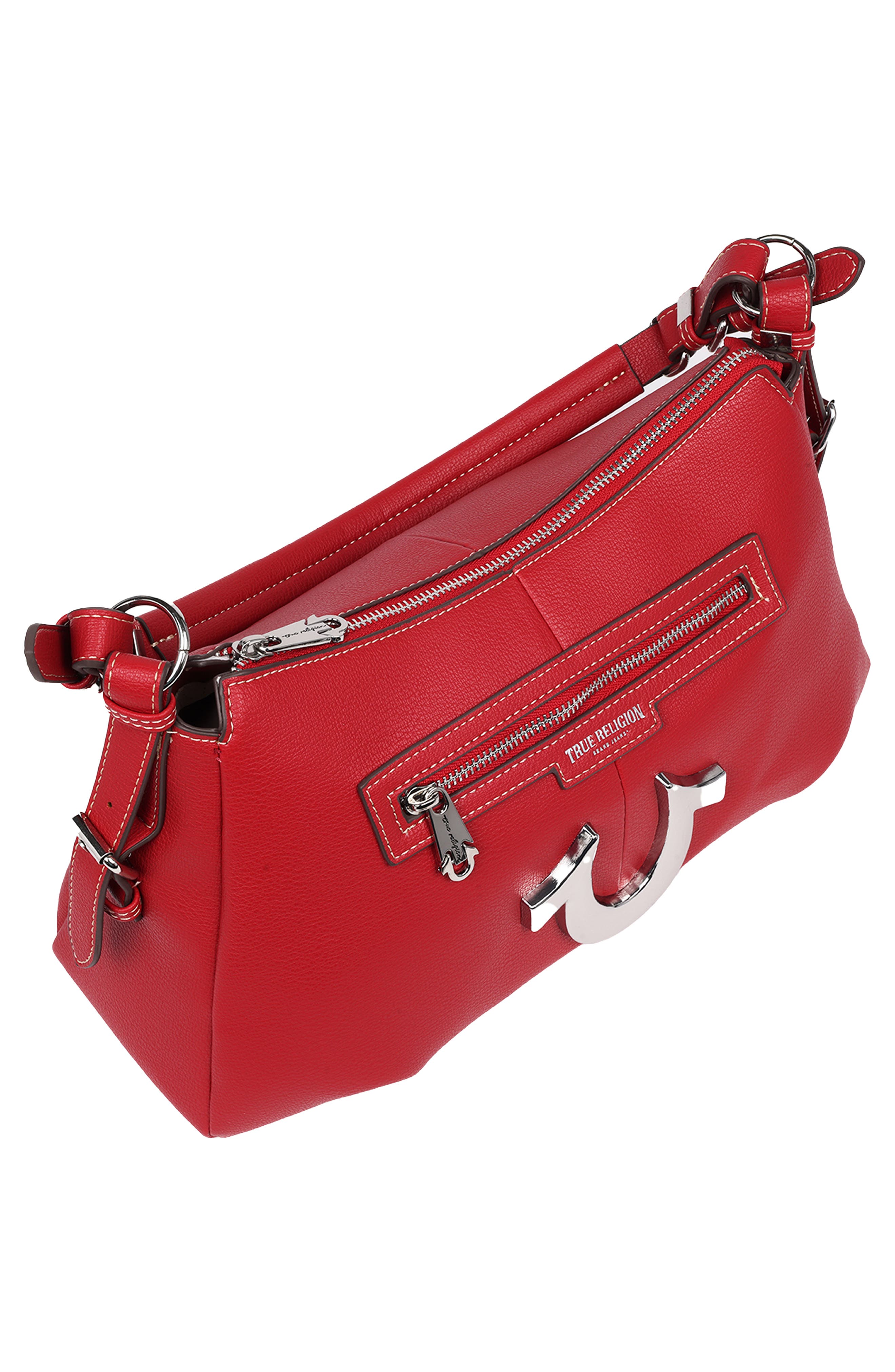 True Religion Horseshoe Shoulder Bag, Alternate, color, Red