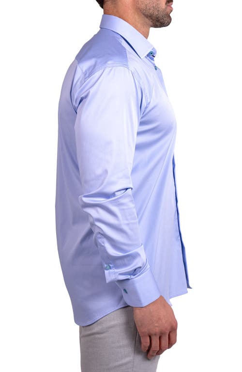 Maceoo Blacklabel Softstretch Ascension Button-up Shirt In Blue
