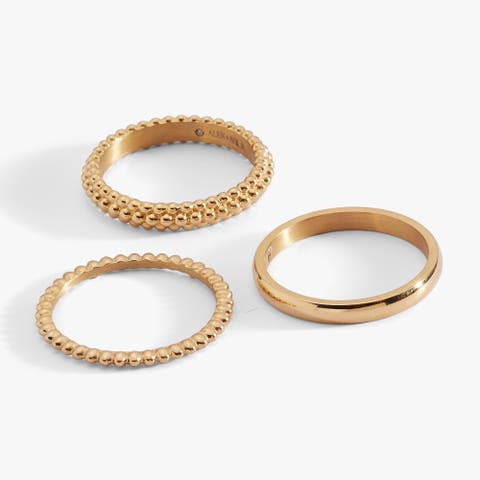 Textured Stacking Ring Set of 3