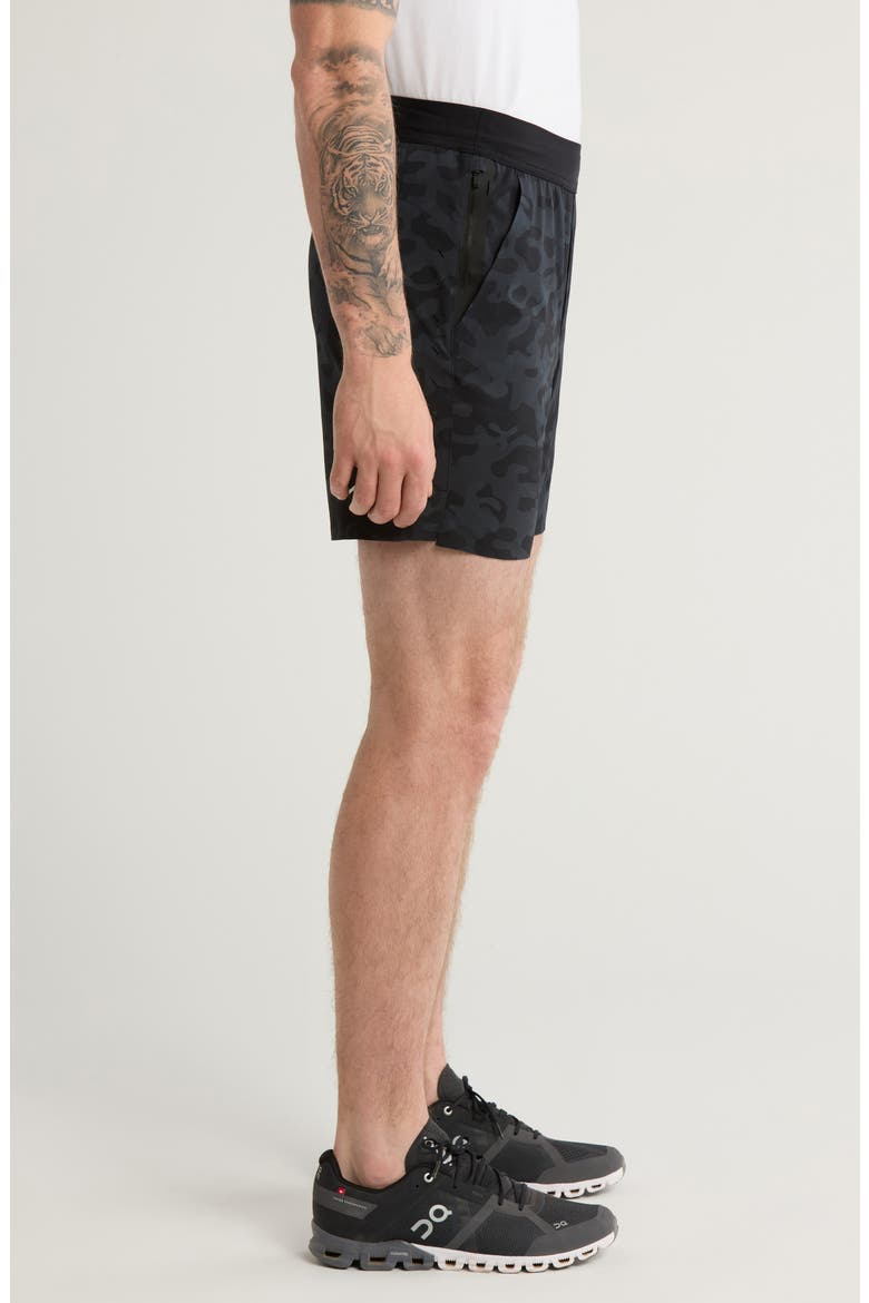 Interval Unlined 7-Inch Training Shorts, Alternate, color, BLACK CAMO