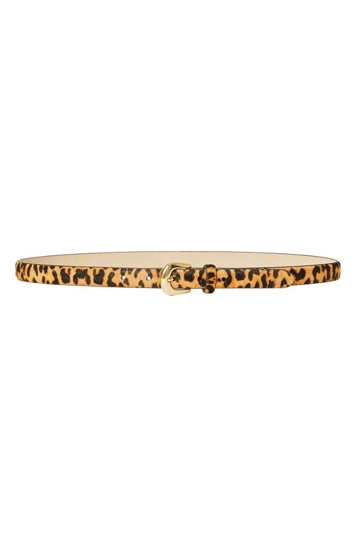 B-low The Belt Kennedy Mini Genuine Calf Hair Belt In Cheetah Gold