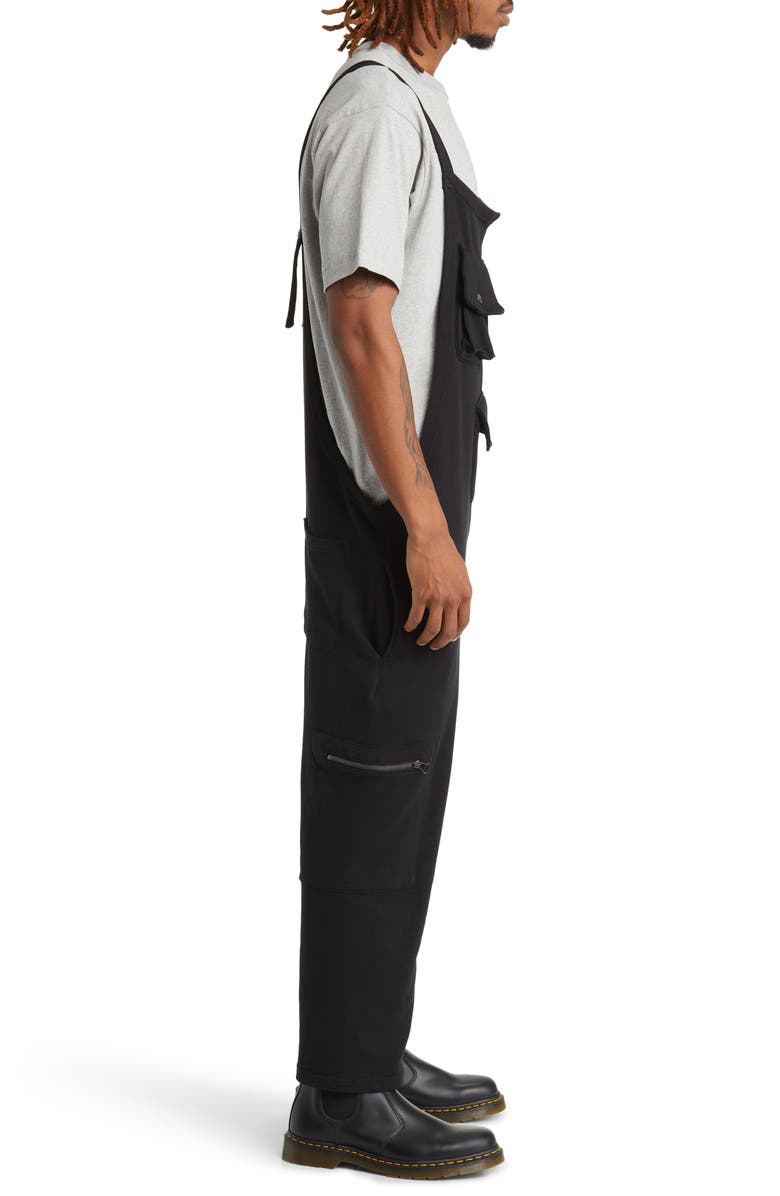 THE RAD BLACK KIDS Tactical Drop Crotch Crop Cotton Overalls, Alternate, color,