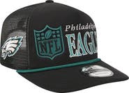 New Era Men's New Era Black Philadelphia Eagles Throwback Foam 19TWENTY Adjustable Hat