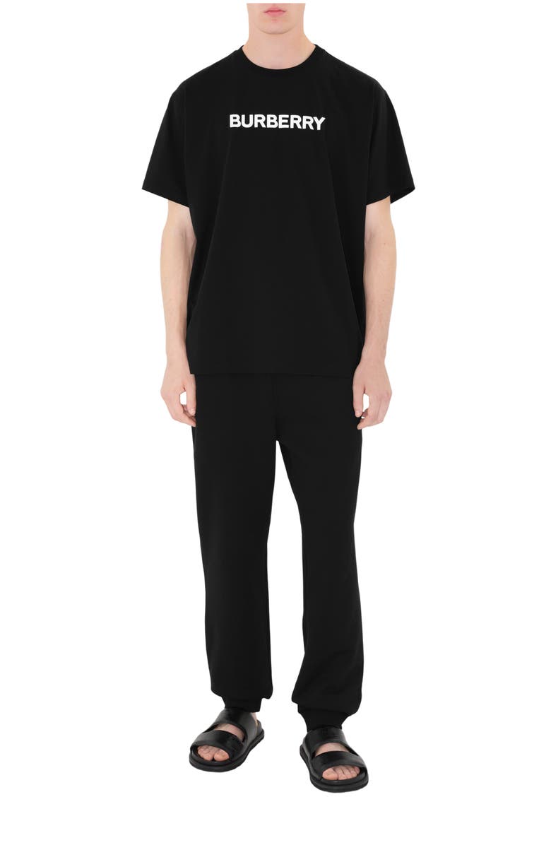 Burberry Cotton Jogging Pants, Main, color, Black