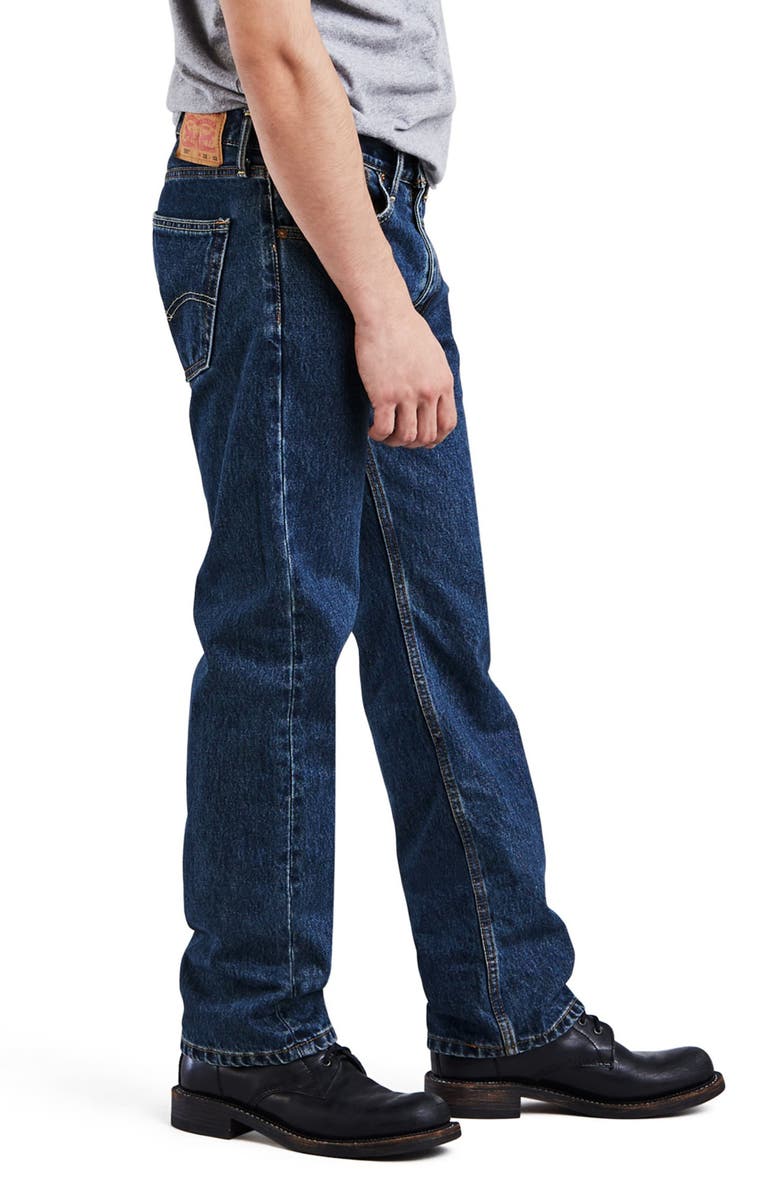 Levi's 505<sup>™</sup> Regular Dark Straight Jeans - 29–36" Inseam, Alternate, color, Dark Sw