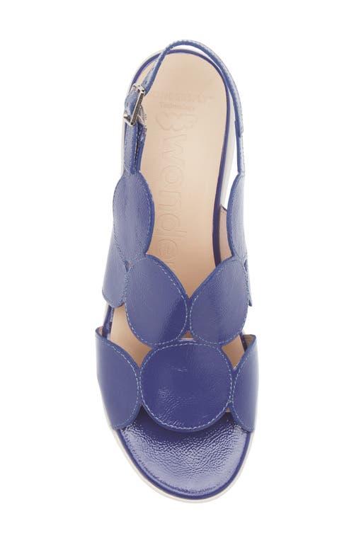 Wonders Platform Sandal In Lack Dusk