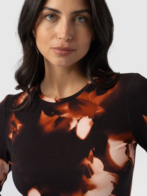 Shop Saint + Sofia Austen Crew Neck Long Sleeve Tee