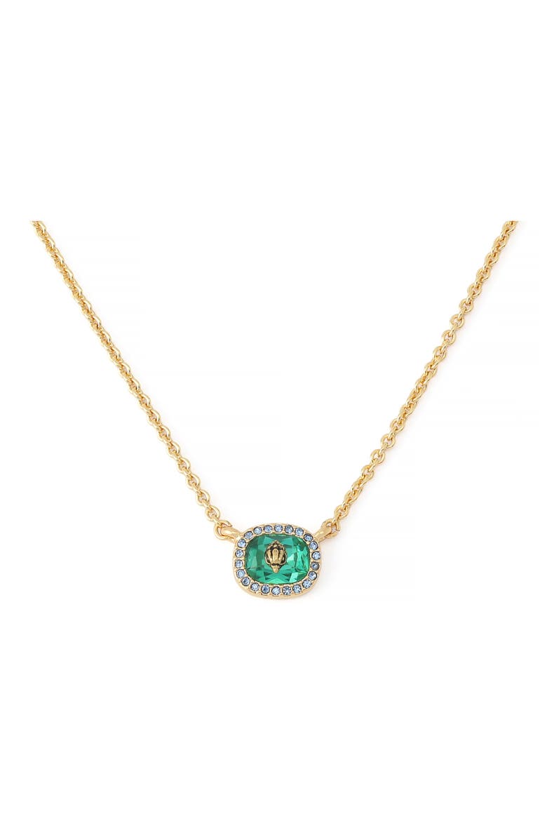 Eagle Square Stone Pendant Necklace, Alternate, color, GREEN