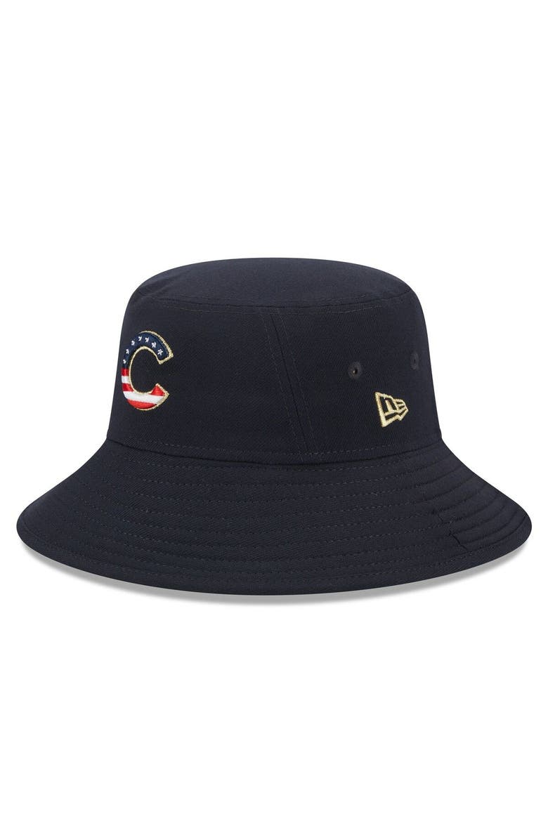 New Era Men's New Era Navy Chicago Cubs 2023 Fourth of July Bucket Hat, Main, color, Navy