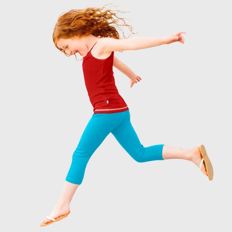 Girls 100% Soft Cotton Capri Leggings (Toddler, Little Kid & Big Kid)