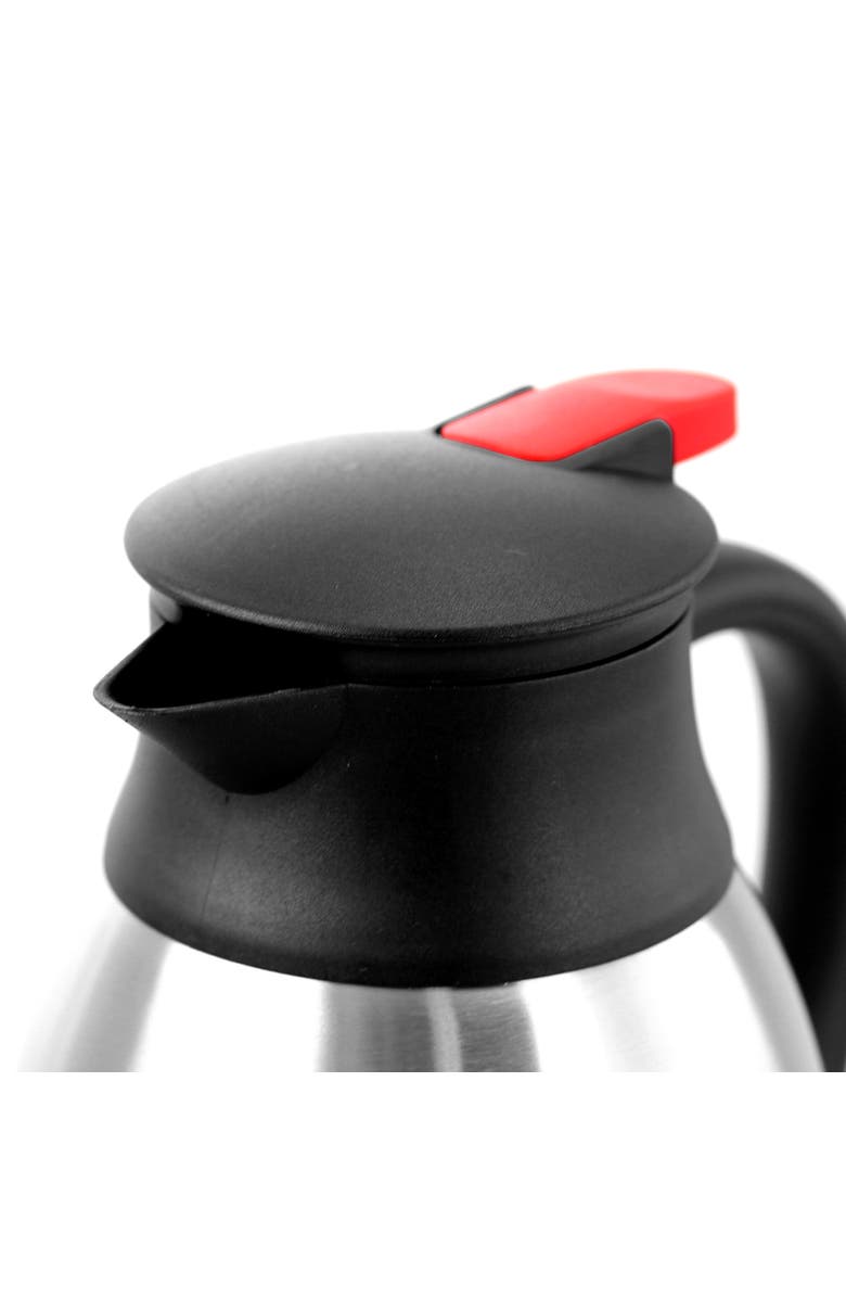 Megachef 2.11 Quart Stainless Steel Thermal Beverage Carafe for Coffee and Tea, Alternate, color, Silver