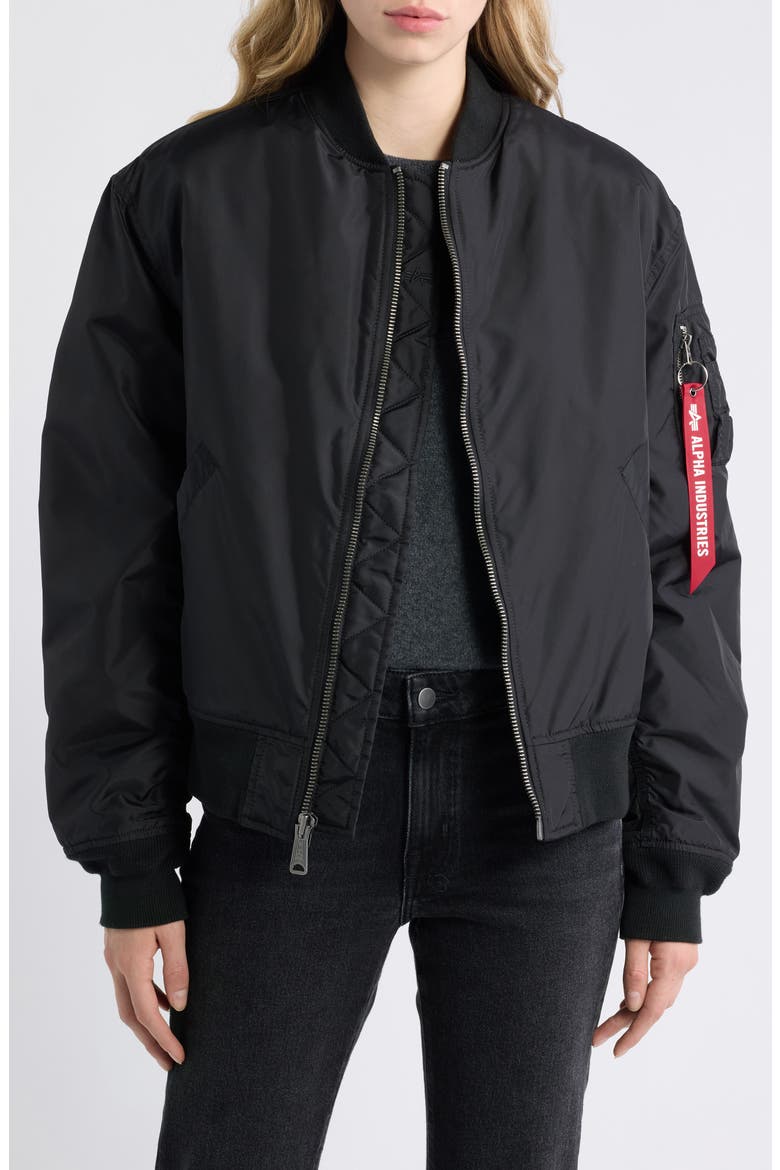 Alpha Industries MA-1 Relaxed Flight Jacket (Women) | Nordstrom