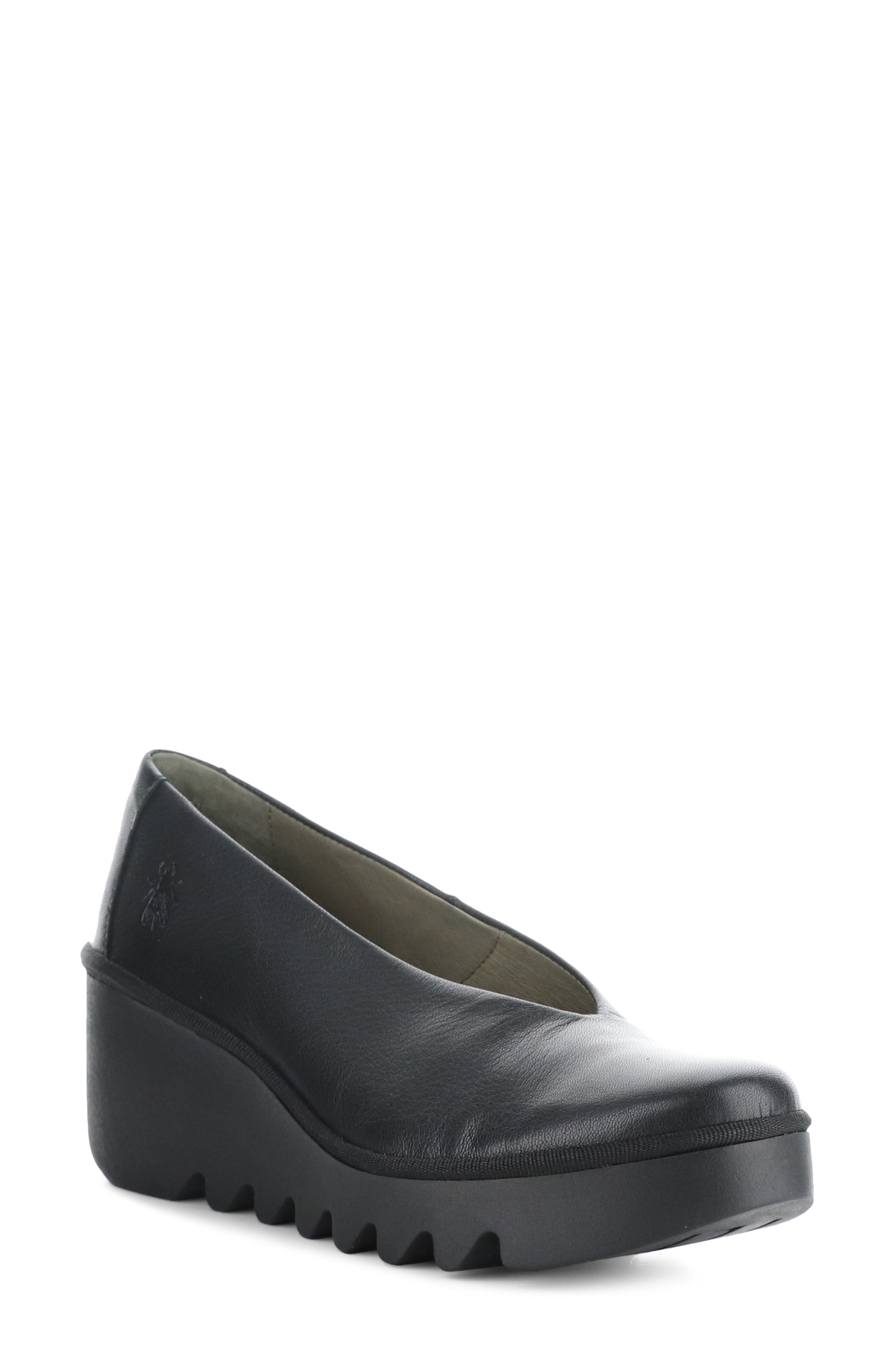 Beso Wedge Pump, Main, color, 015 BLACK CERALIN