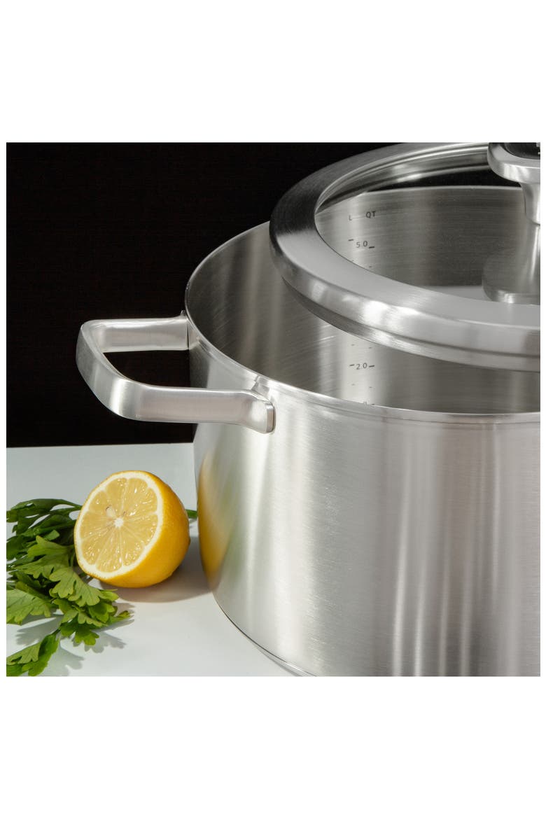 Leo Graphite 6.3-Quart Covered Stockpot, Alternate, color, GREY