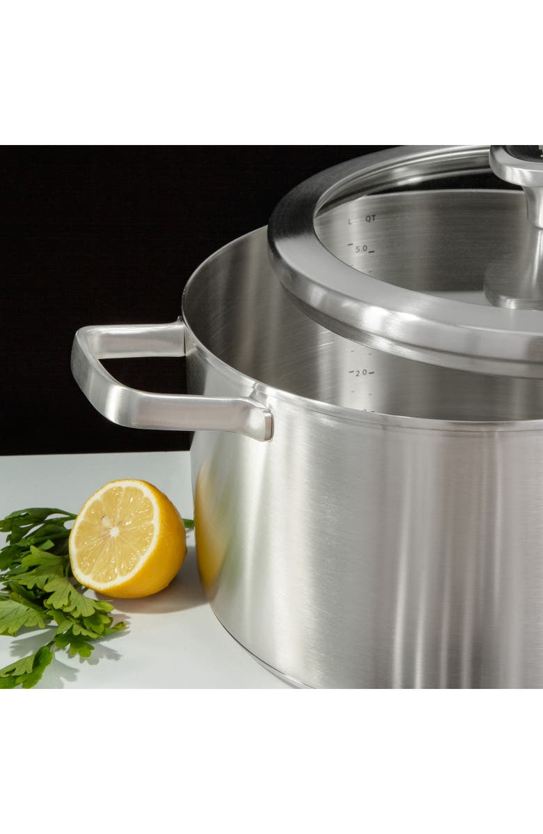 BergHOFF Leo Graphite 6.3-Quart Covered Stockpot, Alternate, color, Grey