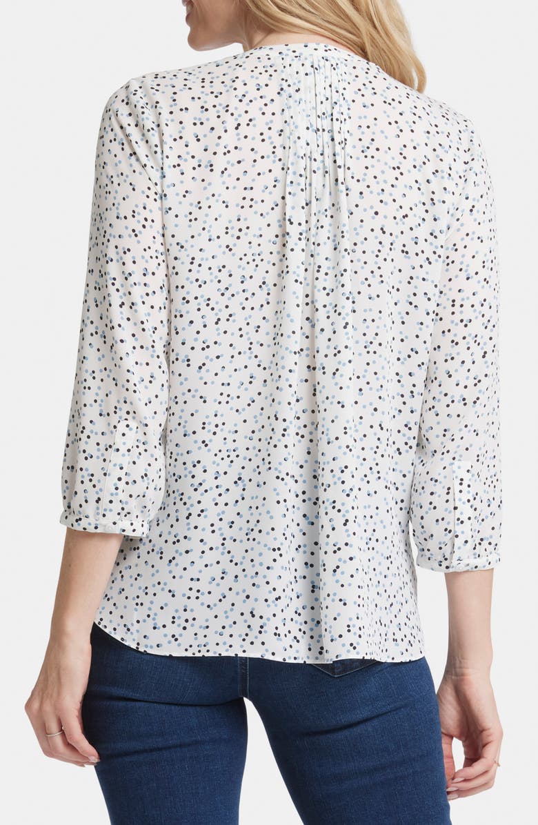 NYDJ Pintuck Blouse, Alternate, color, Sprinkle Dots