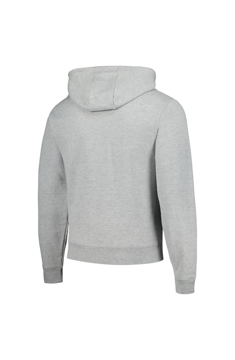 LEAGUE COLLEGIATE WEAR Men's League Collegiate Wear  Heather Gray Wisconsin Badgers Tall Arch Essential Pullover Hoodie, Alternate, color, 