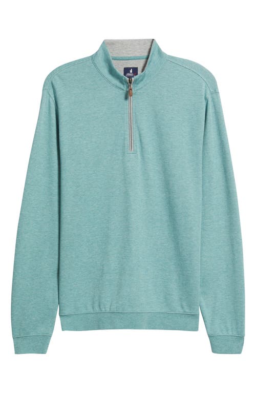Johnnie-o Sully Quarter Zip Pullover In Blue