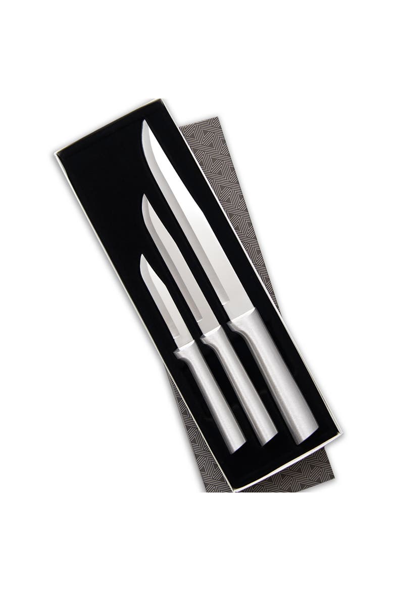 3 Piece Housewarming Knife Gift Set, Main, color, Silver