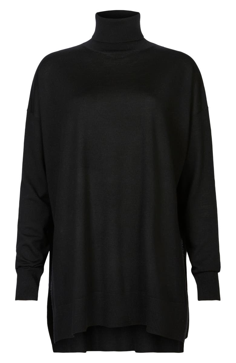 AllSaints Gala Merino Wool Turtleneck Sweater, Alternate, color,