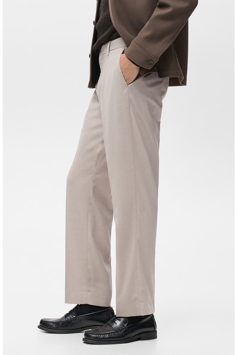 Regular Fit Pleated Pants, Alternate, color, BEIGE