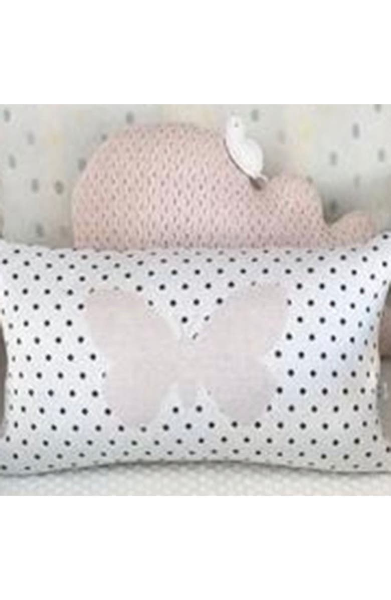 RIAN TRICOT Butterfly Print Pillow, Alternate, color, Mint