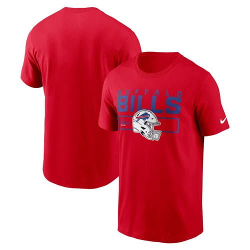 Nike Red Buffalo Bills Primetime Helmet Essential T-shirt In Red