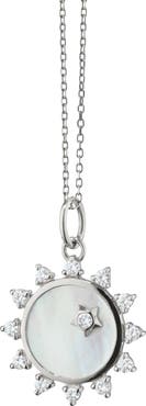 Monica Rich Kosann Mother of Pearl Sun Charm Necklace