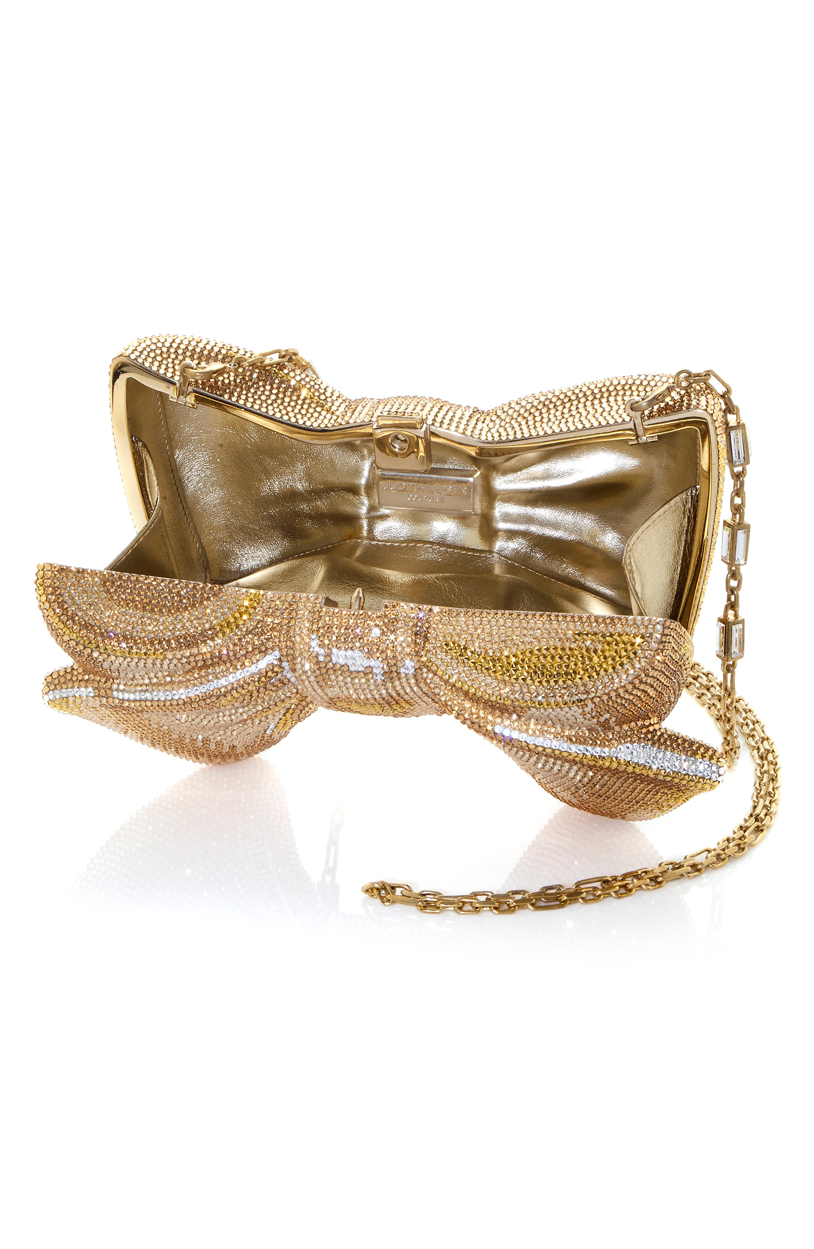 Bow Clutch, Alternate, color, GOLD
