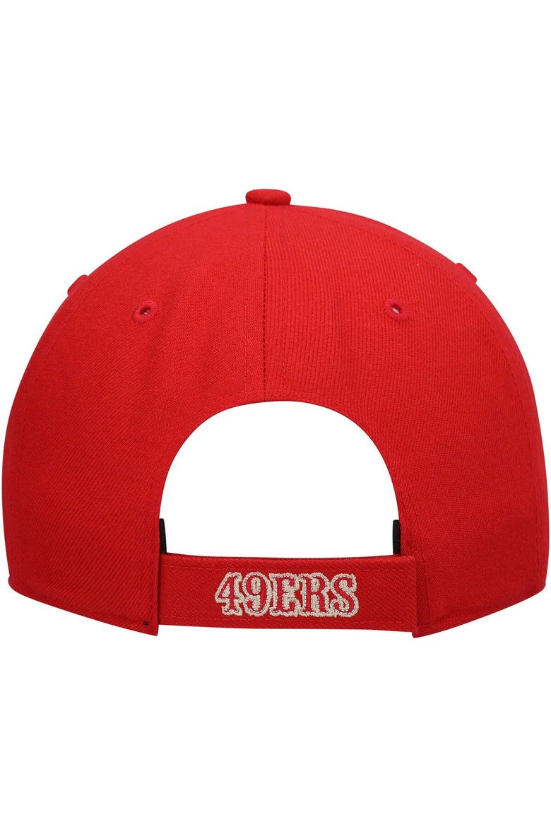 Men's '47 Scarlet San Francisco 49ers Logo MVP Adjustable Hat, Alternate, color, Scarlet