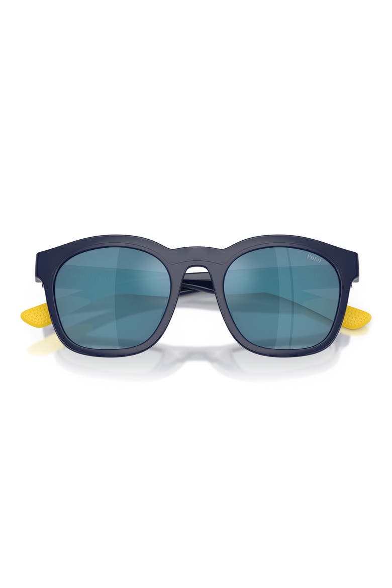 51mm Square Sunglasses, Alternate, color, SHINY NAVY BLUE / DARK BLUE