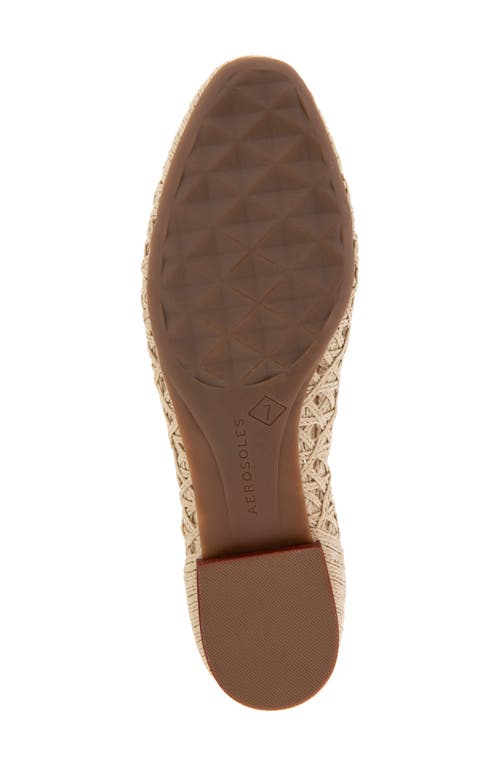 AEROSOLES AEROSOLES ARNO RAFFIA BALLET FLAT 