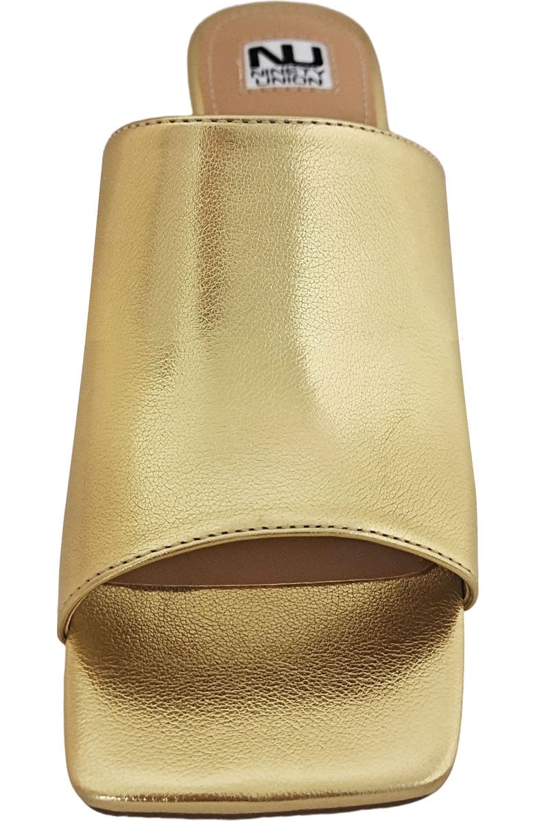 NINETY UNION Florence Square Toe Mule, Alternate, color, Gold