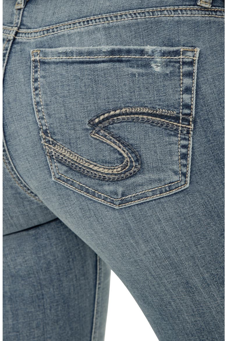 Suki Curvy Mid Rise Capri Jeans, Alternate, color, BELLE