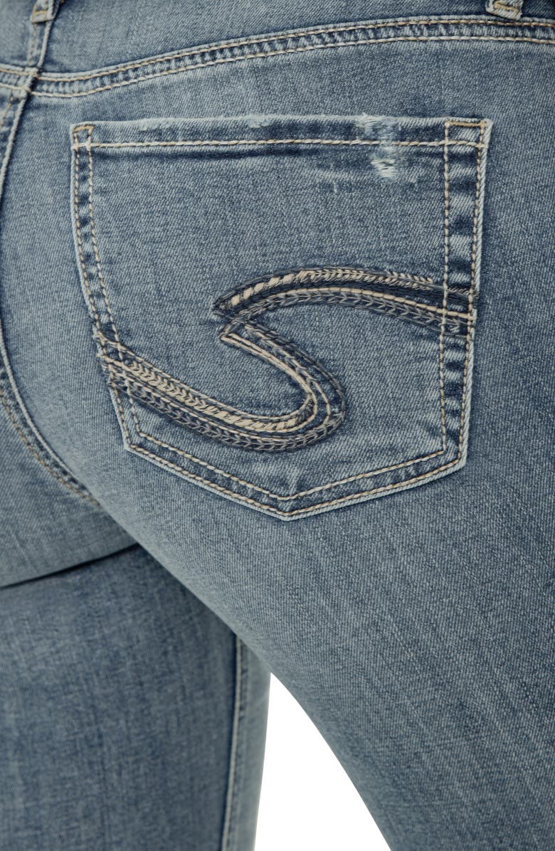 Silver Jeans Co. Suki Curvy Mid Rise Capri Jeans, Alternate, color, Belle