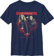 Supergirl Boy's Supergirl Kara and Ruthye Logo  Graphic T-Shirt