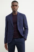 Nordstrom Villa Plaid Knit Wool Blend Sport Coat