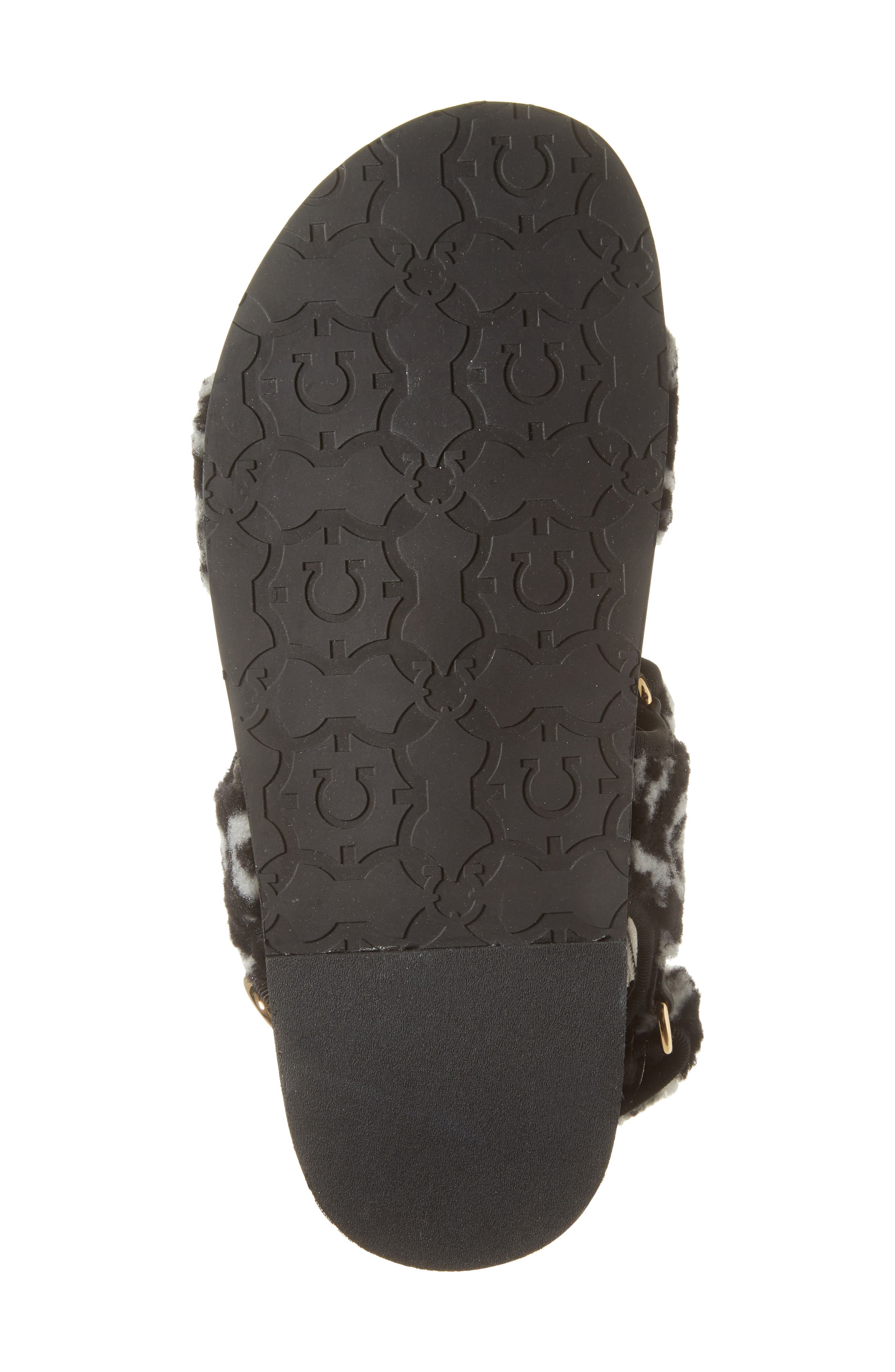 FERRAGAMO Keita J Gal Genuine Shearling Sandal, Alternate, color, 