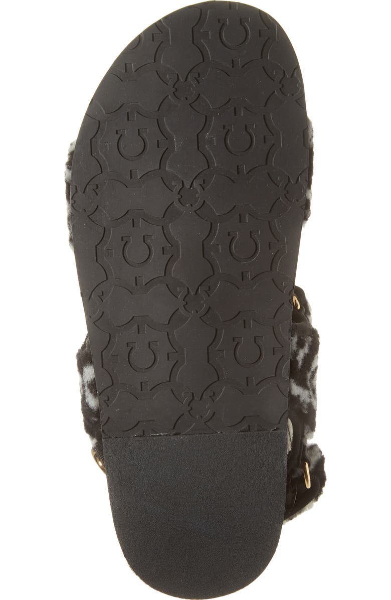 FERRAGAMO Keita J Gal Genuine Shearling Sandal, Alternate, color,