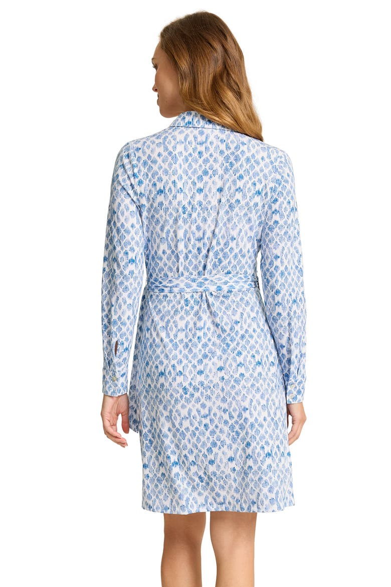 Carmela Coastal Sands Long Sleeve Wrap Shirtdress, Alternate, color, FRENCH BLUE
