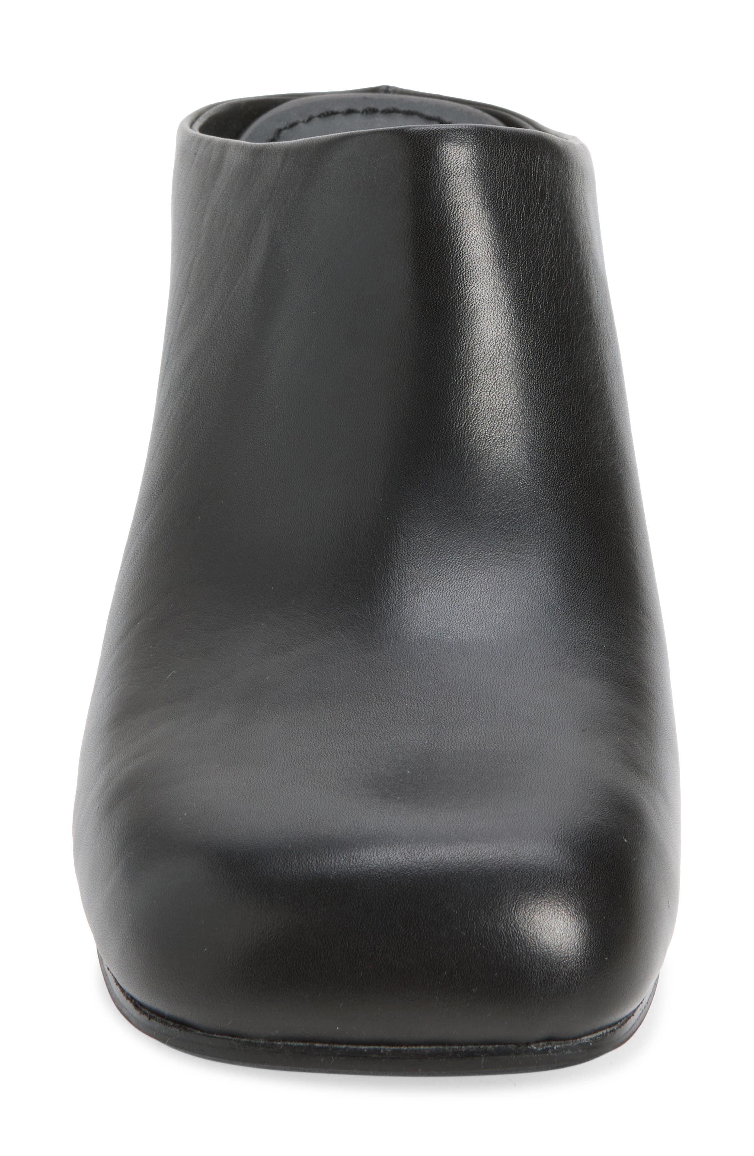 Square Toe Mule, Alternate, color, BLACK