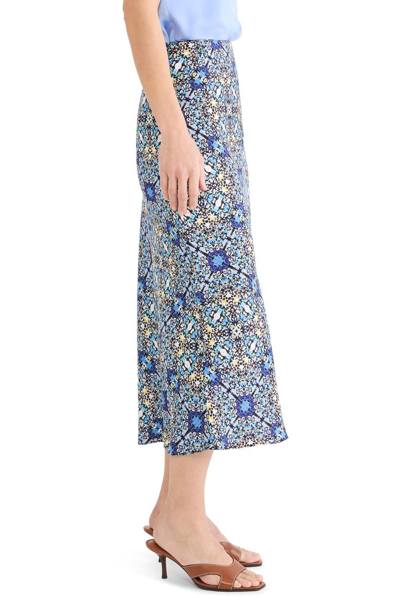 NIC+ZOE Filigree Tile Slip Skirt, Alternate, color, Blue Multi
