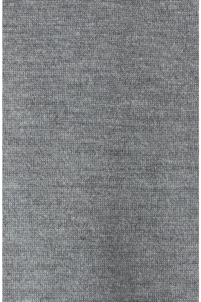 Virgin Wool & Silk Polo, Alternate, color, GRIS